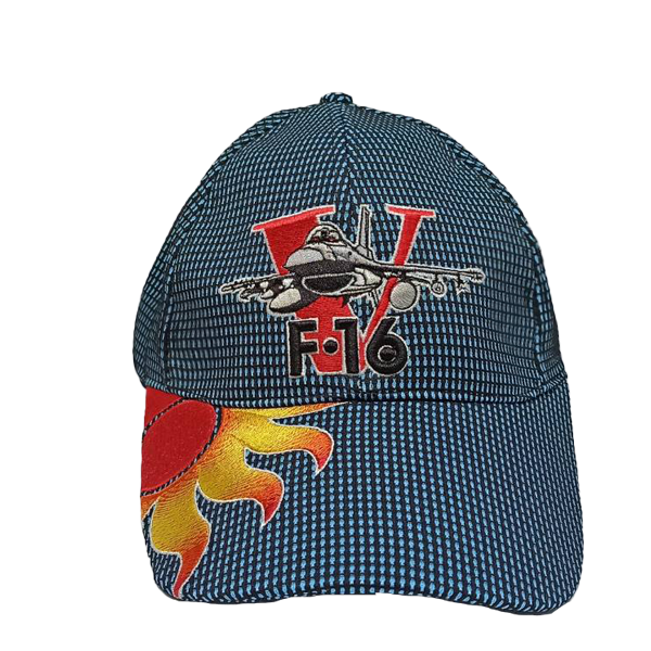 F-16V 太陽神 雙色網帽 （藍黑）